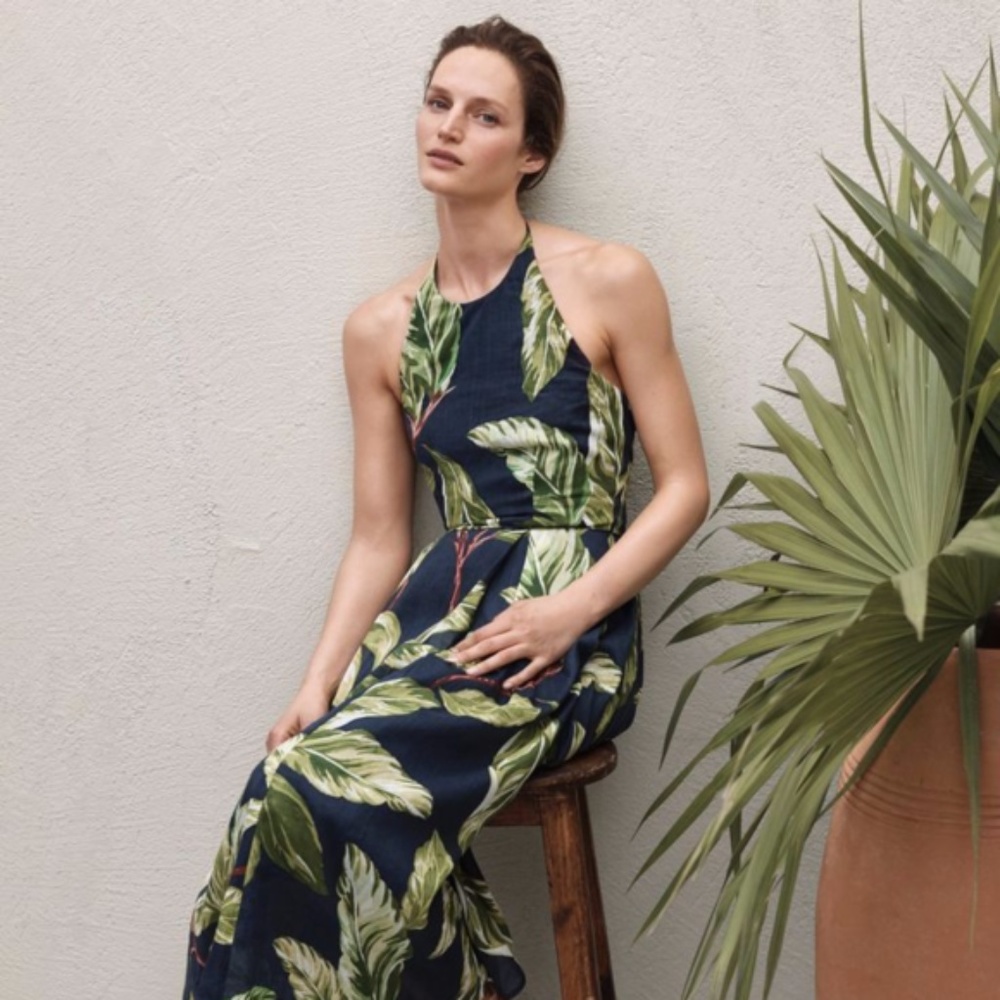 Ann Taylor Amalfi Halter Dress (Petite)